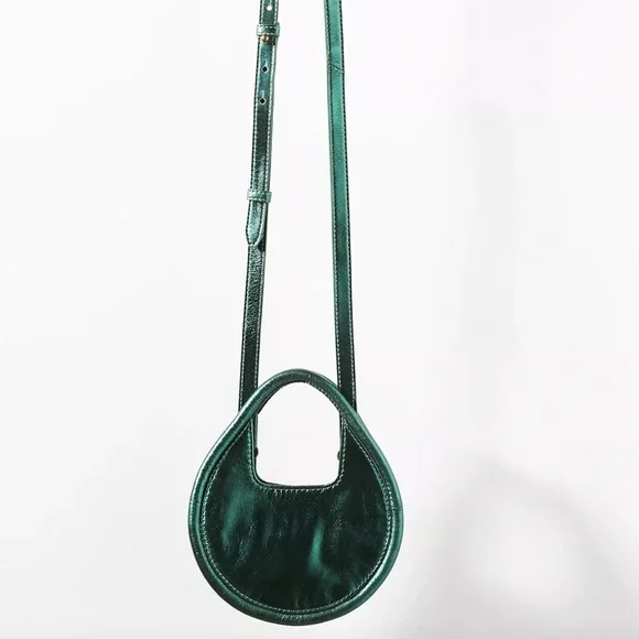 By Anthro Mini Circle Crossbody Bag in Green NWT - Picture 2 of 7